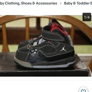 Jordan SC 1 (TD) Sz 7C Black Varsity Red Stealth